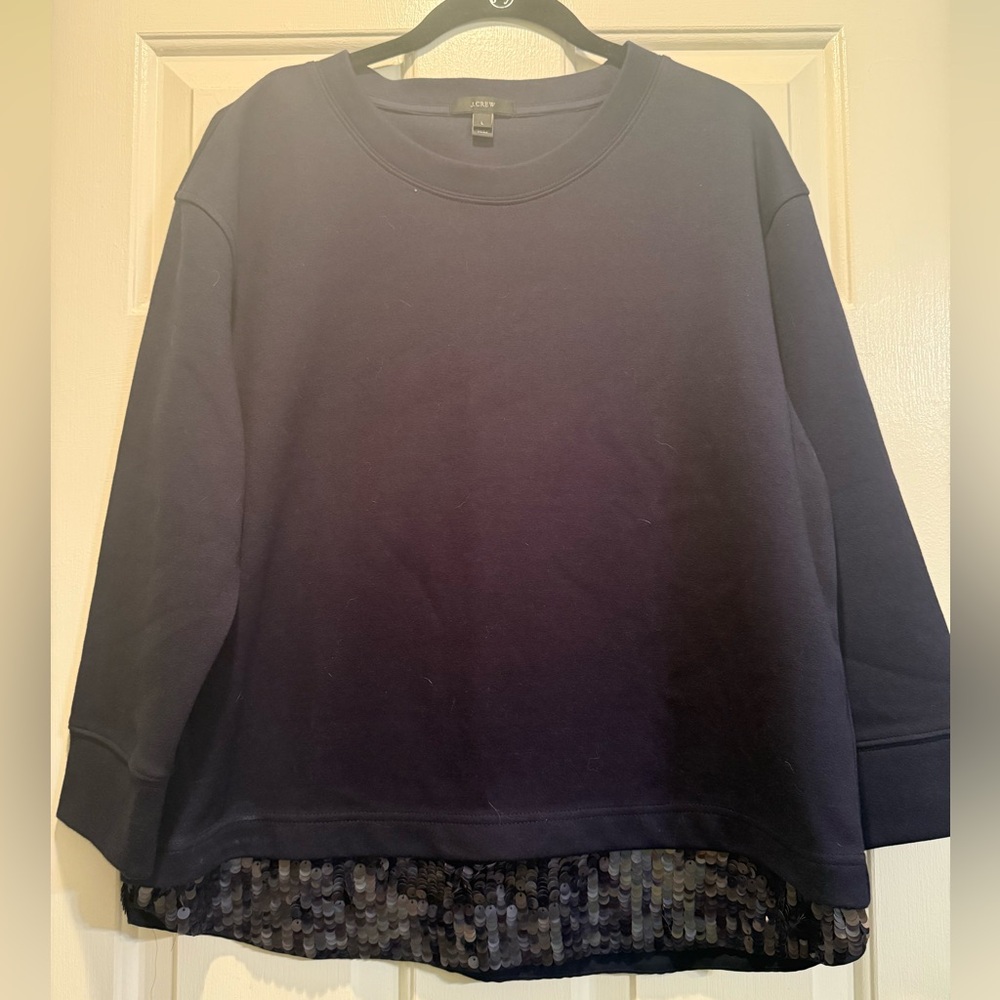 J. Crew Sequined Sweatshirt